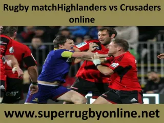 watch ((( Highlanders vs Crusaders ))) live broadcast