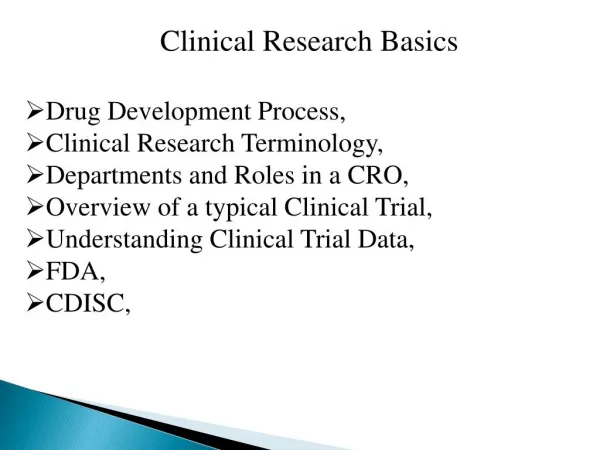 SAS Clinical Online Training