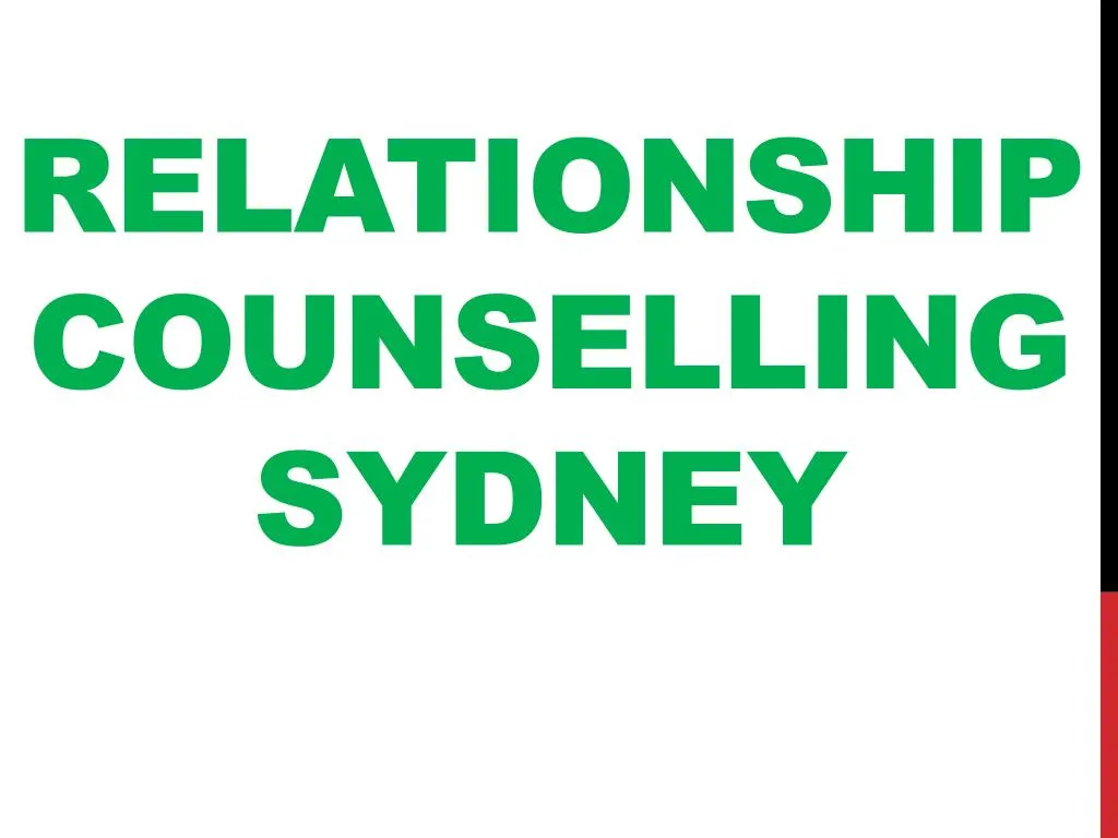 relationship counselling sydney
