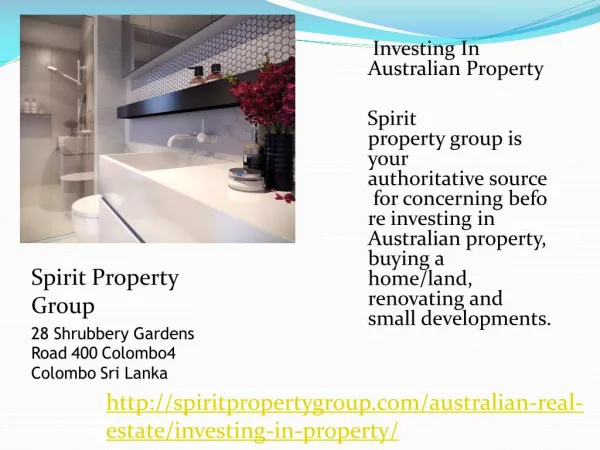 Investing In Australian Property