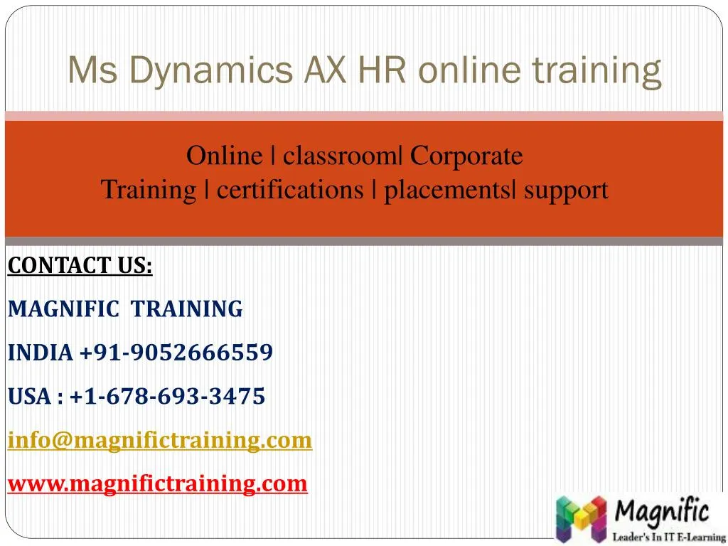 ms dynamics ax hr online training