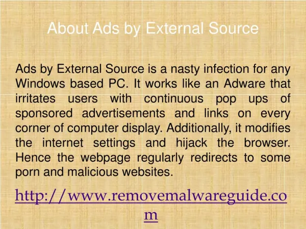 Remove Ads by External Source: ways to uninstall it