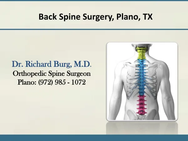 Back Spine Surgery Plano, TX