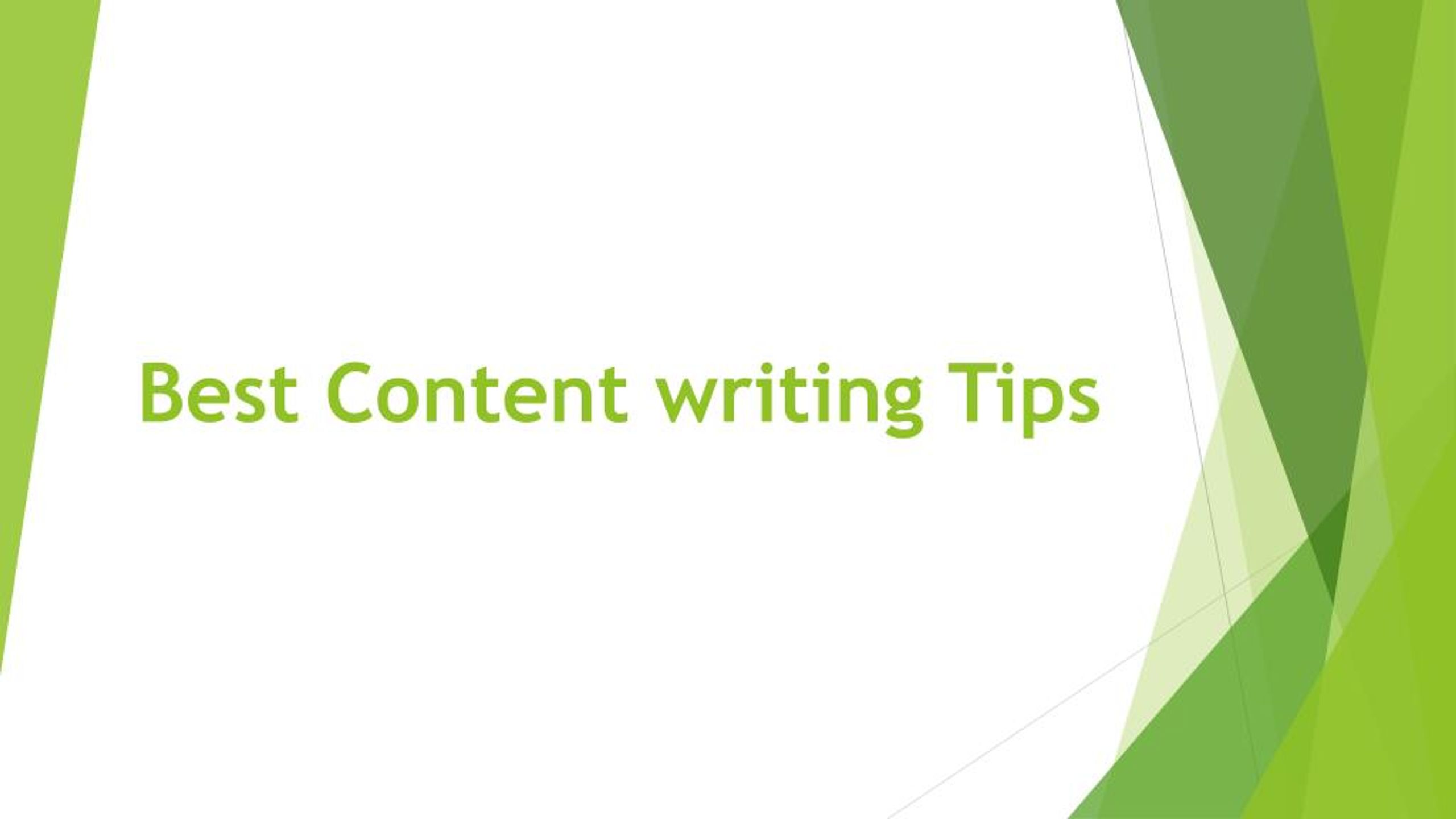 PPT - Content Writing Tips PowerPoint Presentation, free download - ID ...