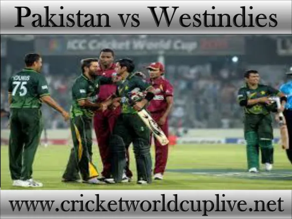live cricket match Pakistan vs West indies 21 feb 2015