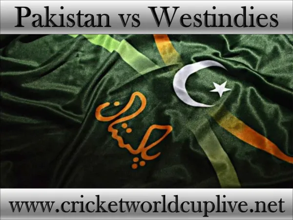 cricket matchPakistan vs West indies online