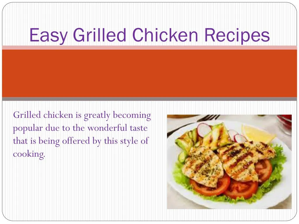 easy grilled c hicken recipes