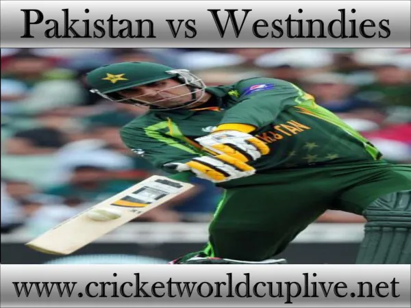 IOS stream cricket ((( Pakistan vs West indies )))