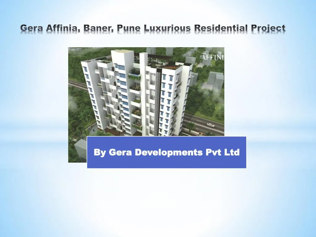 gera affinia baner pune luxurious residential project