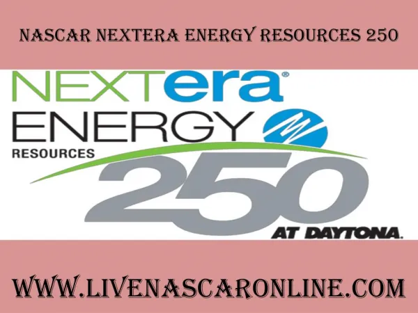 watch nascar NextEra Energy Resources 250 live broadcast