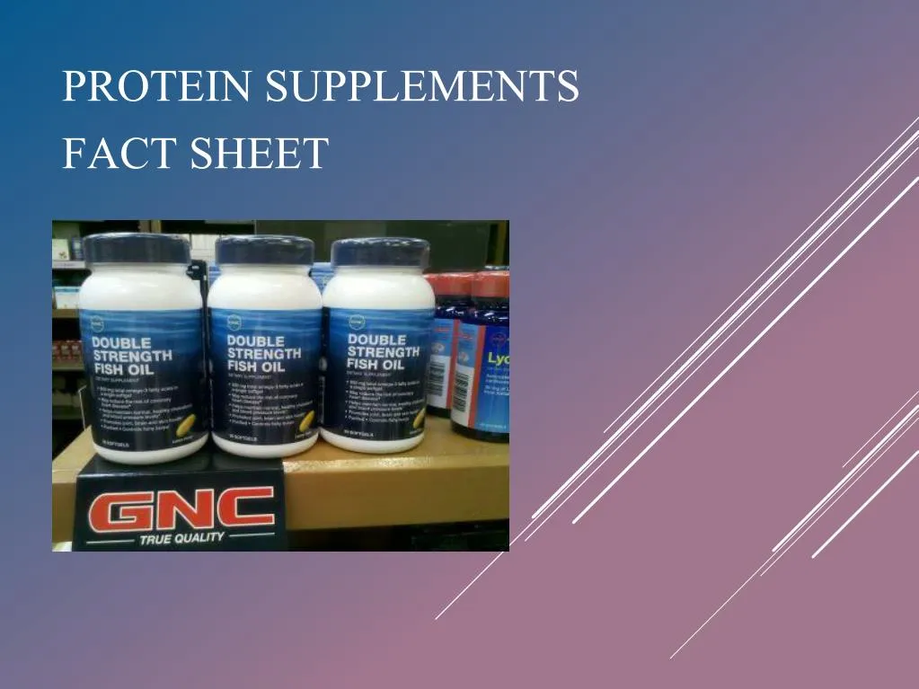 protein supplements fact sheet