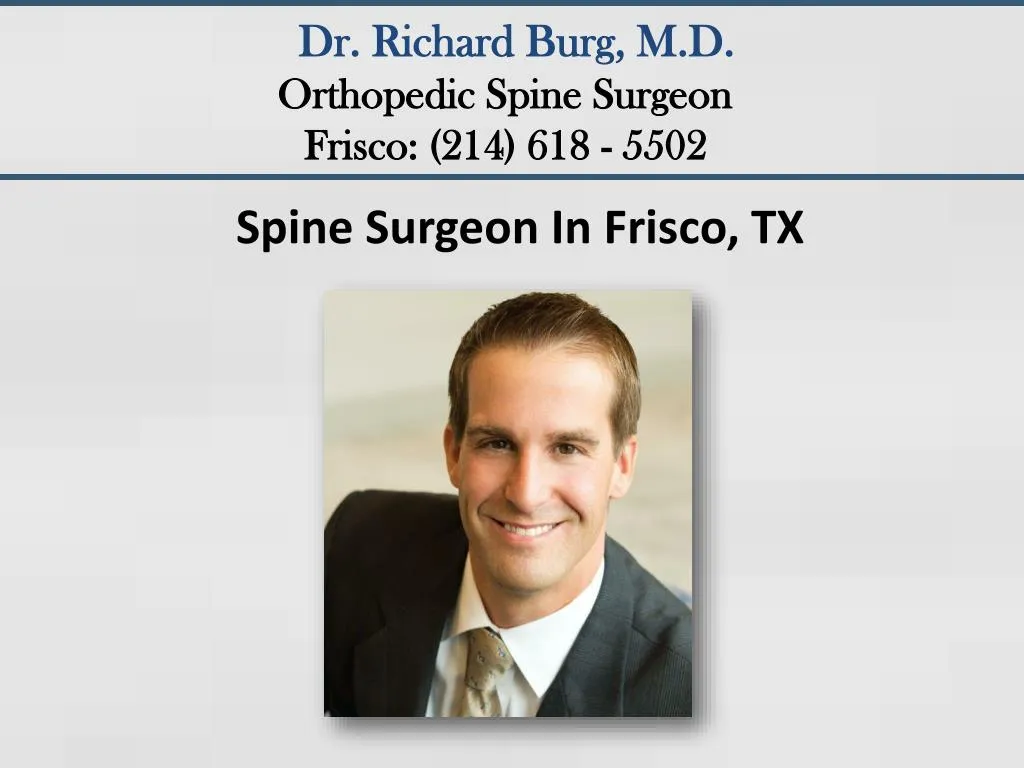 spine surgeon in frisco tx