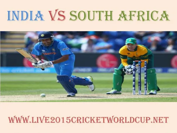 India vs South Africa live Cricket WC match