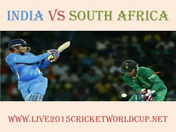 India vs South Africa, Live Streaming, HD, Cricket WC 2015
