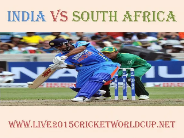 India vs South Africa live Cricket WC