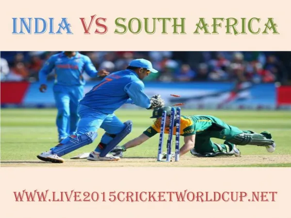 live Cricket match India vs South Africa 22 Feb 2015