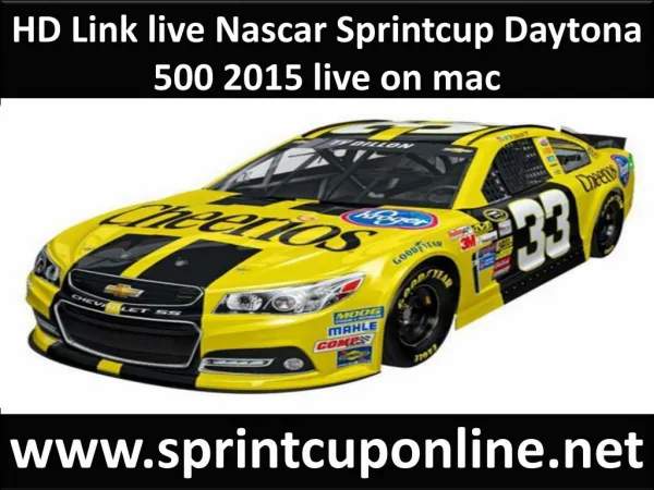 HD Link live Nascar Sprintcup Daytona 500 2015 live on mac