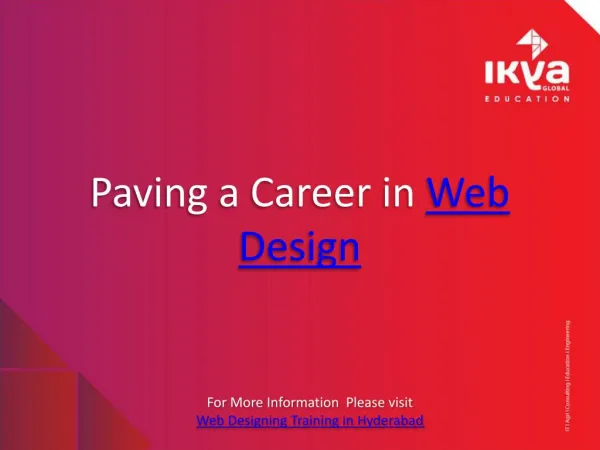Web Design Training Institute in Hyderabad - Ikya Global Edu