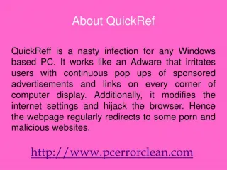 Remove QuickRef: how to eradicate it - slide 1