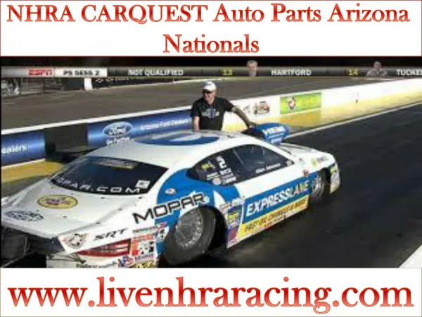 Watch live NHRA CARQUEST Auto Parts Arizona Nationals