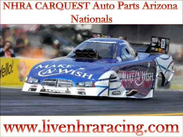 live NHRA CARQUEST Auto Parts Arizona Nationals