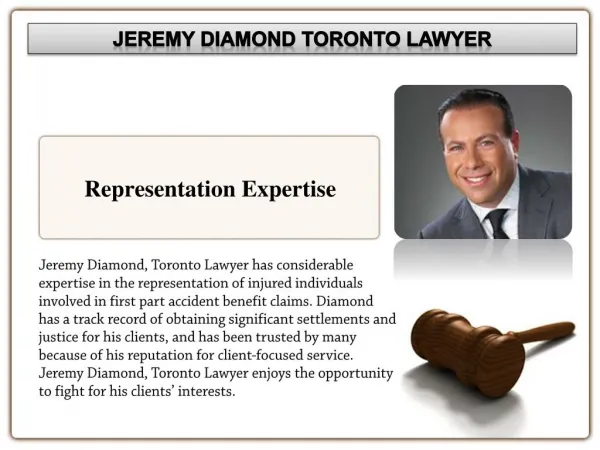 Jeremy Diamond of Toronto: Personal Injury Services