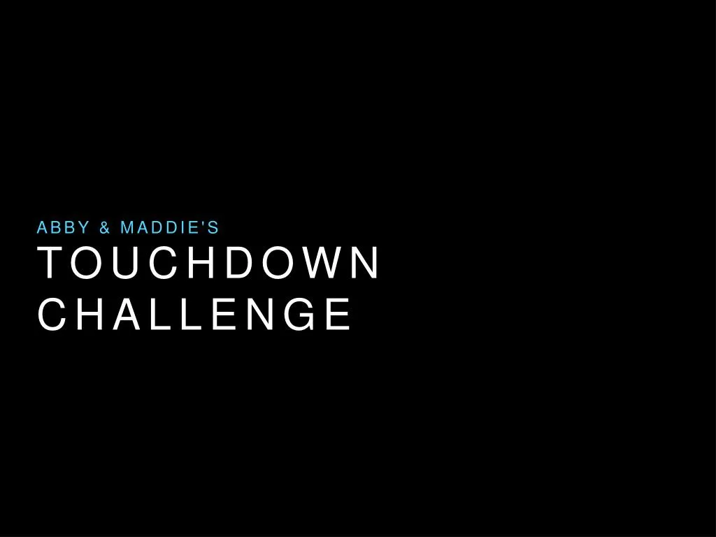 touchdown challenge