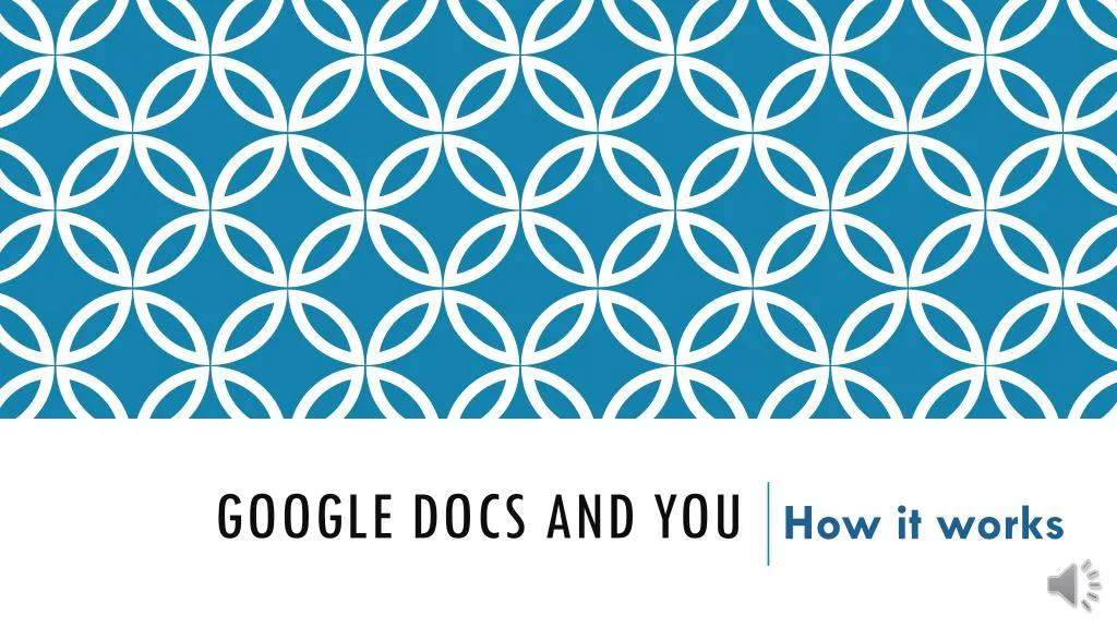 google docs and you