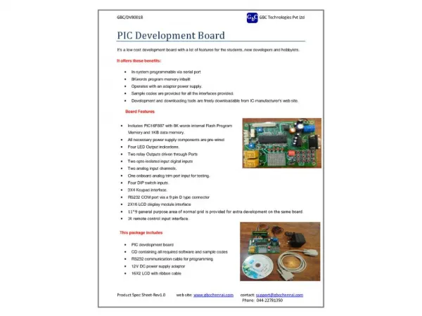 PIC Development Board