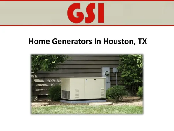 Home Generators In Houston, TX
