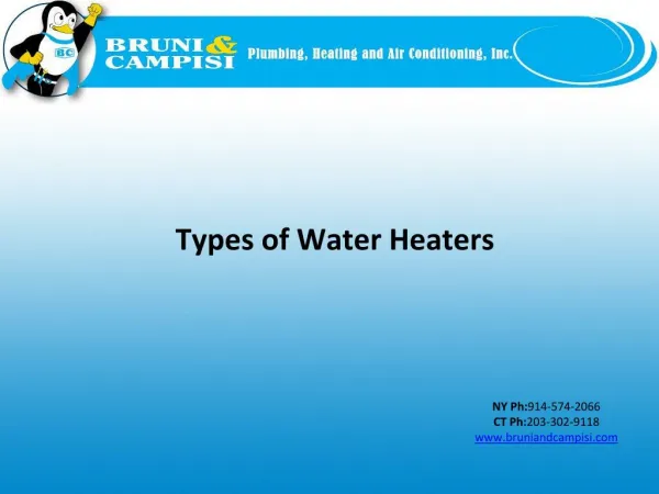 Slide: Types of Water Heaters