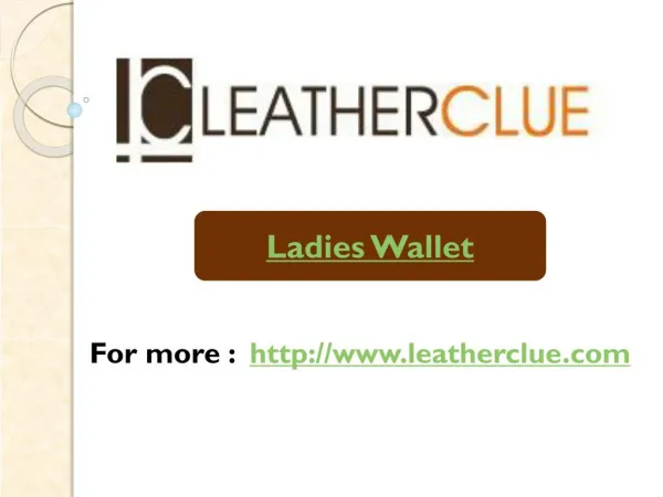 Ladies Wallet