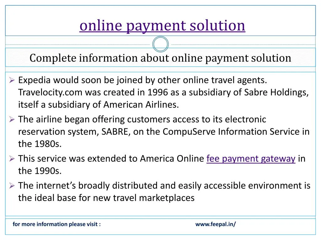 online payment solution
