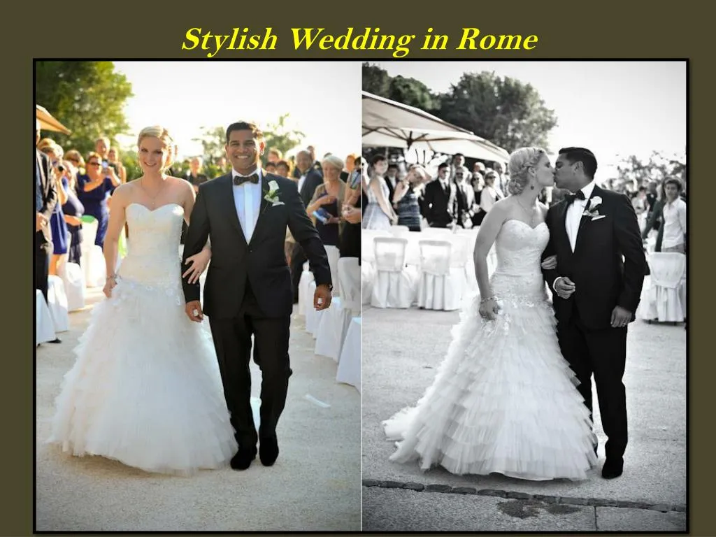 stylish wedding in rome