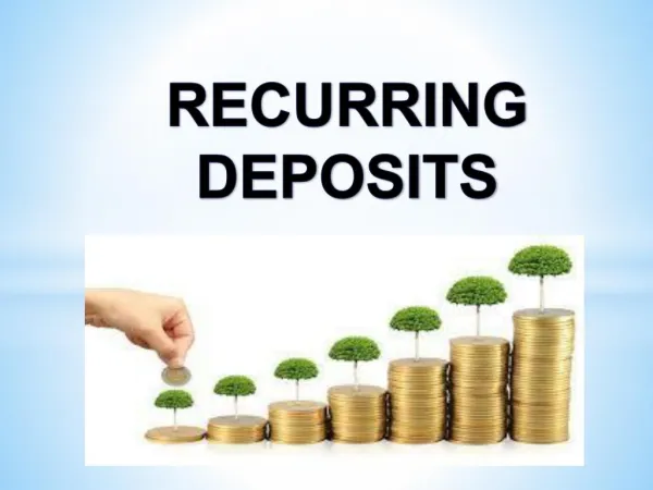 Recurring Deposit
