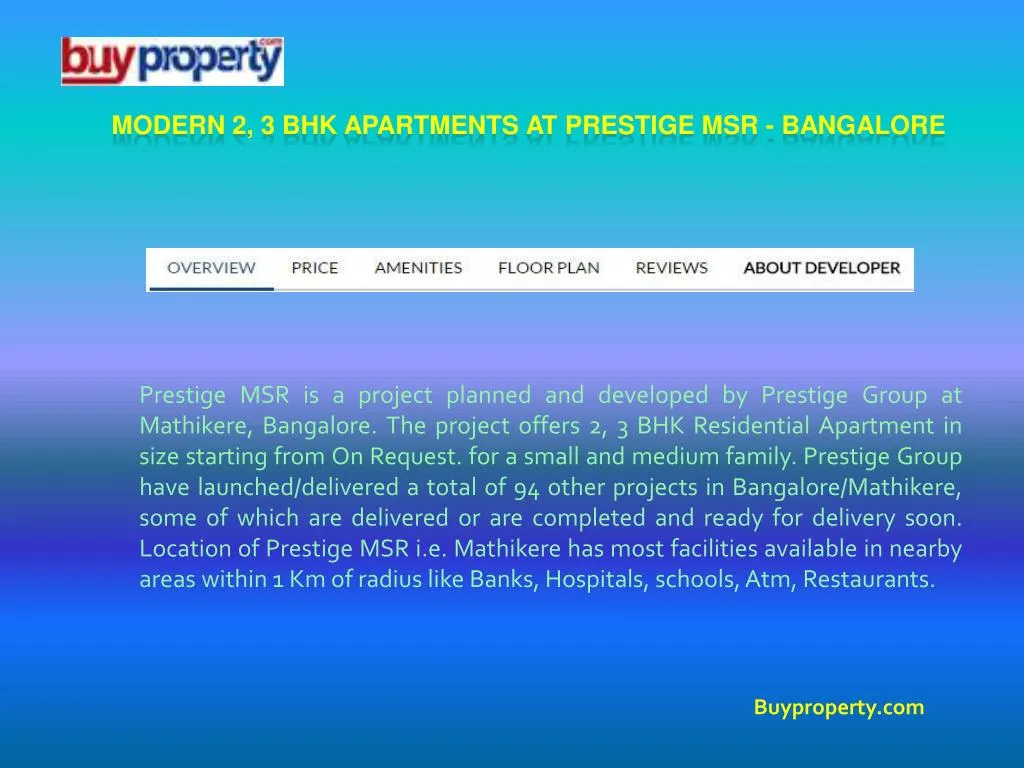 modern 2 3 bhk apartments at prestige msr bangalore