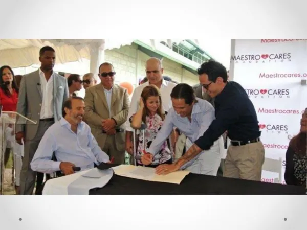 Jose Manuel Daes firma convenio para construir orfanato