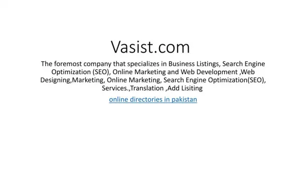 Vasist Business Services