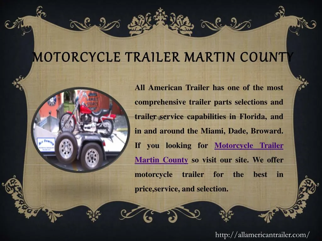 motorcycle trailer martin county