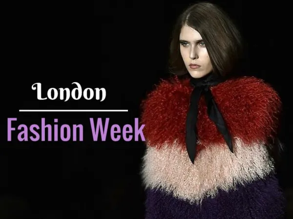london fashion week presentation