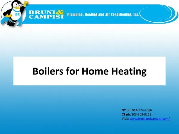 Slide: Boilers for Home Heating