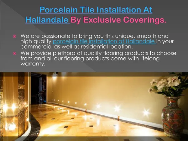 Porcelain Tile Installation At Hallandale By Exclusive Cover