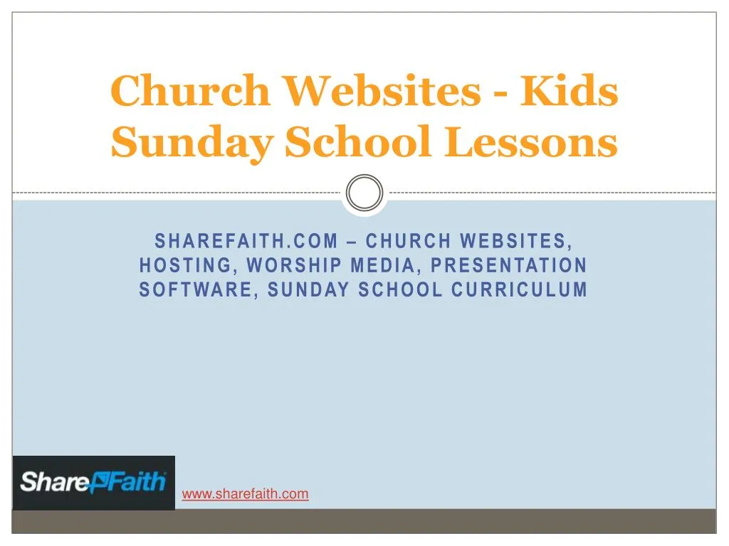 church websites kids sunday school lessons