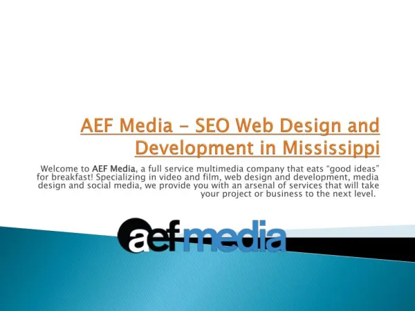 AEF Media - SEO Web Design and Development in Mississippi