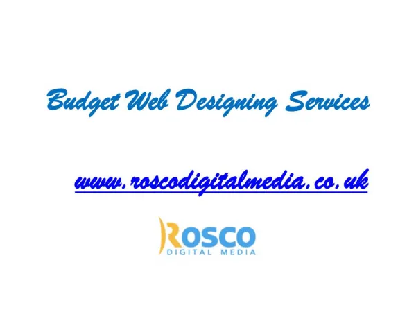 Low Cost Website Design - www.roscodigitalmedia.co.uk