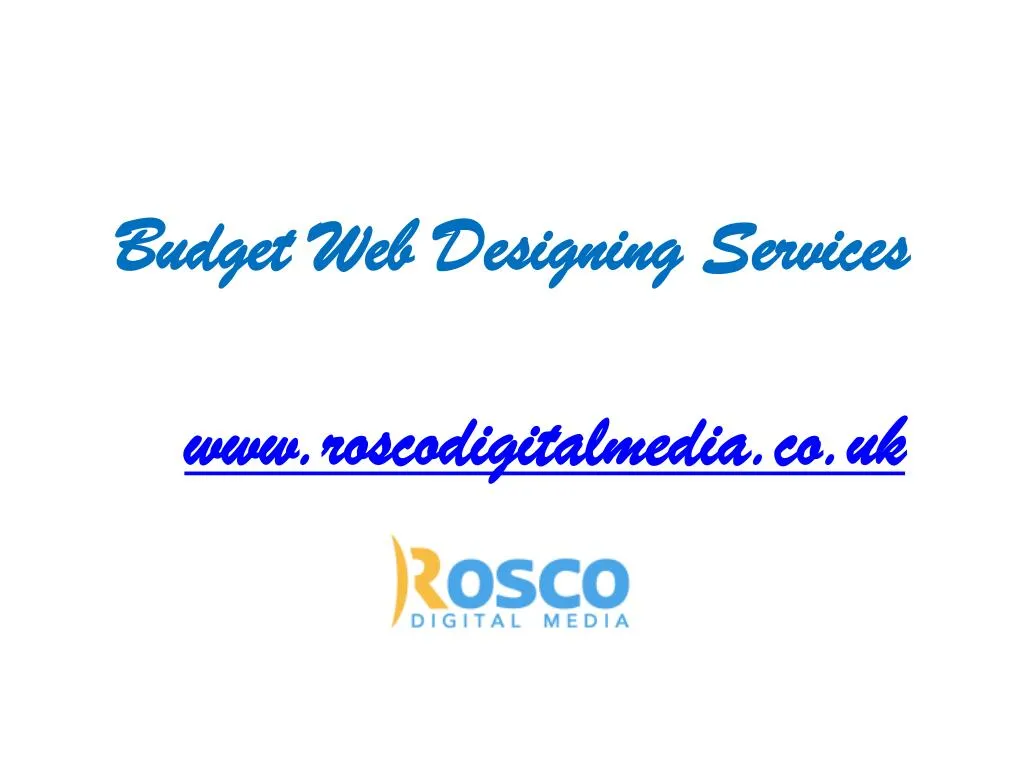 budget web designing services