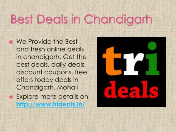 Best Deals in Chandigarh, Tricity