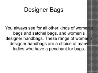 Designer Bags - slide 1