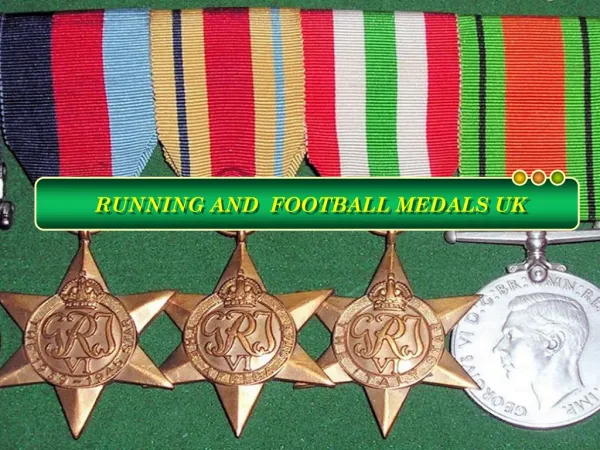 Choose Football and Running Medals from Online Merchandise