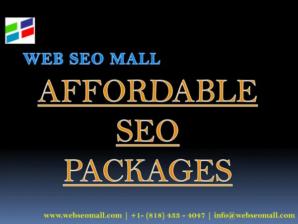 Affordable SEO Packages – Web SEO Mall